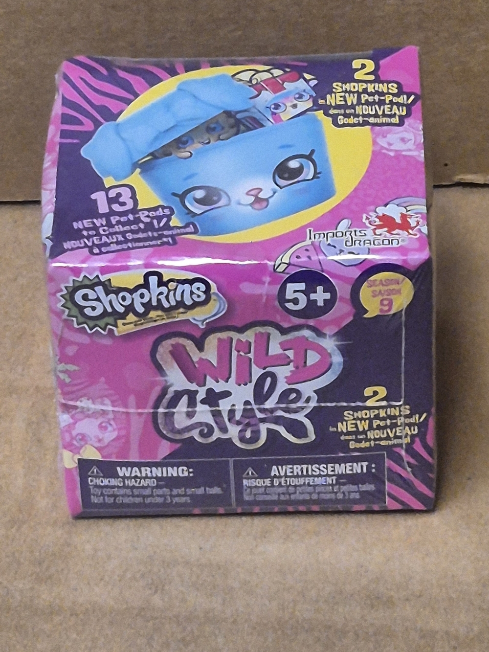 Shopkins Wild Style Season 9 Surprise Pack 2 in New Pet-Pod